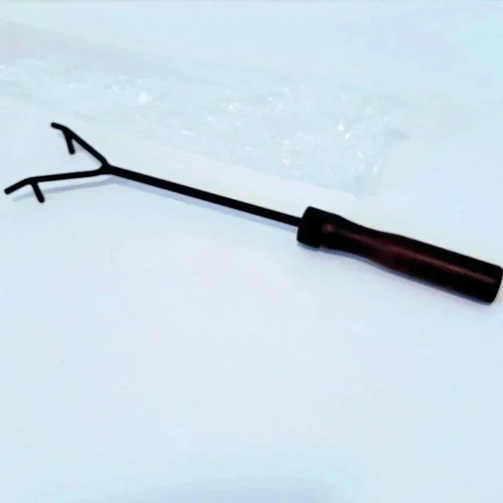 Wood Handled Utensil NWT Pulling Pizza Stones Cooling Rest Metal Pull